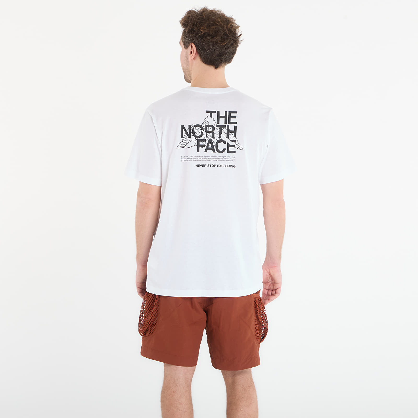 Vyriški marškinėliai The North Face Mountain Sketch Regular Short Sleeve Tee-Graphic TNF White
