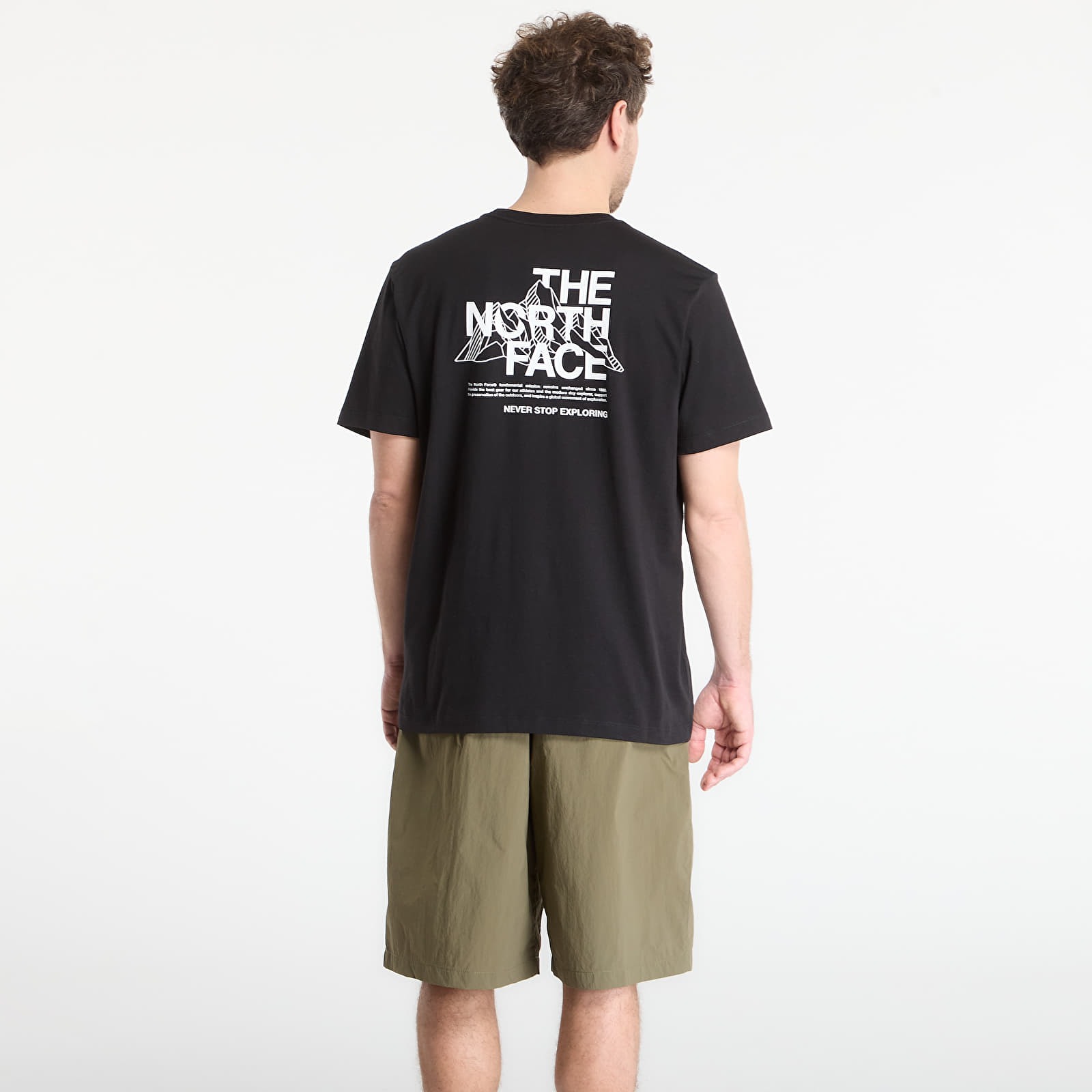 Moške majice  The North Face Mountain Sketch Regular Short Sleeve Tee-Graphic TNF Black
