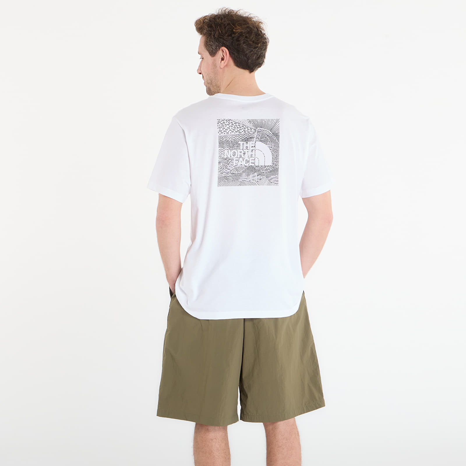 T-skjorter for menn The North Face Box Nse Regular Short Sleeve Tee TNF White