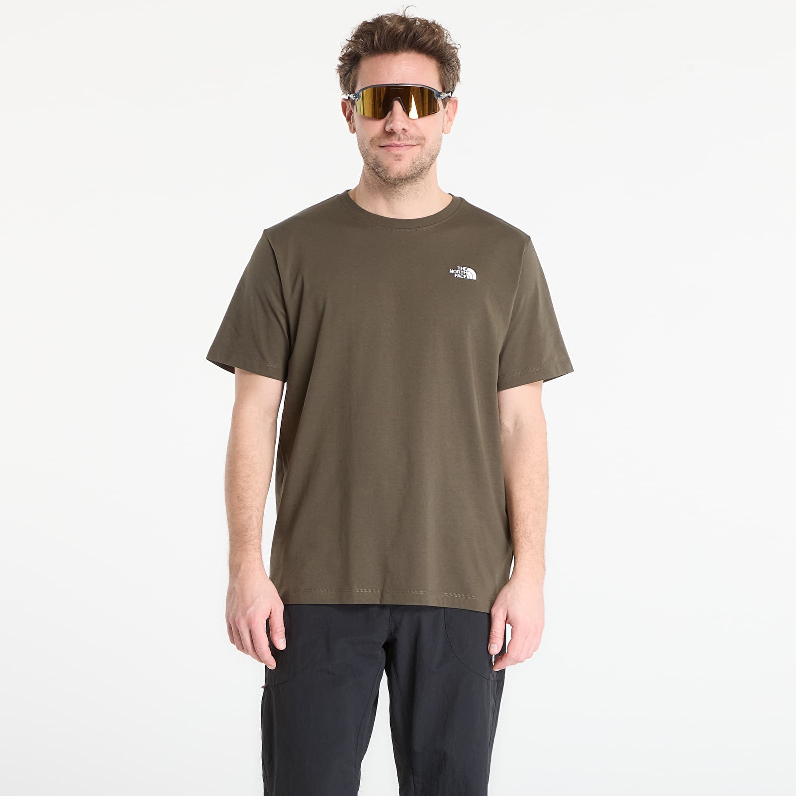 T-shirts för män The North Face Evolution Simple Dome Short Sleeve Tee New Taupe Green
