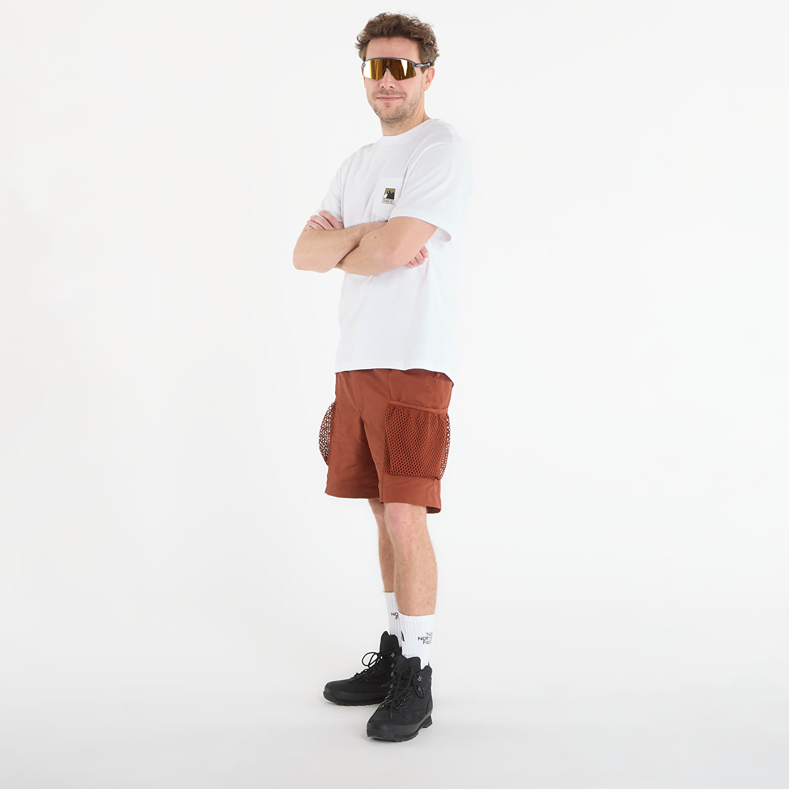 T-skjorter for menn The North Face Mountain Logo Relaxed Short Sleeve Tee-Graphic TNF White