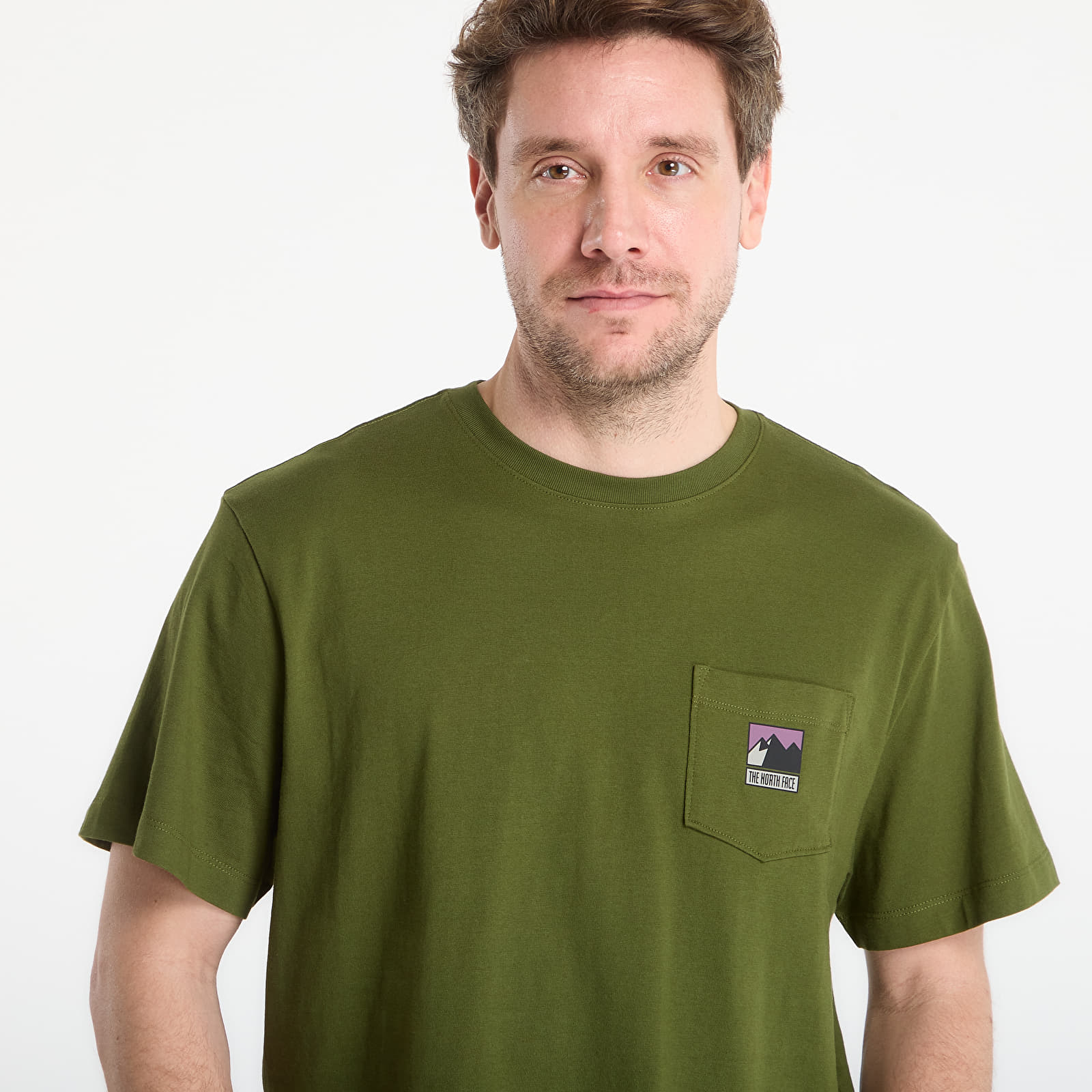 T-skjorter for menn The North Face Mountain Logo Relaxed Short Sleeve Tee-Graphic Woodland Green