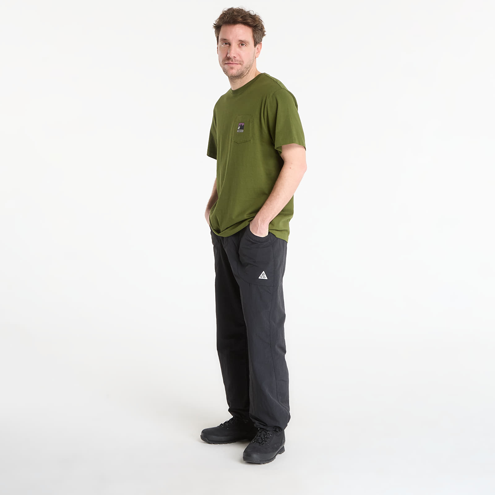 T-skjorter for menn The North Face Mountain Logo Relaxed Short Sleeve Tee-Graphic Woodland Green