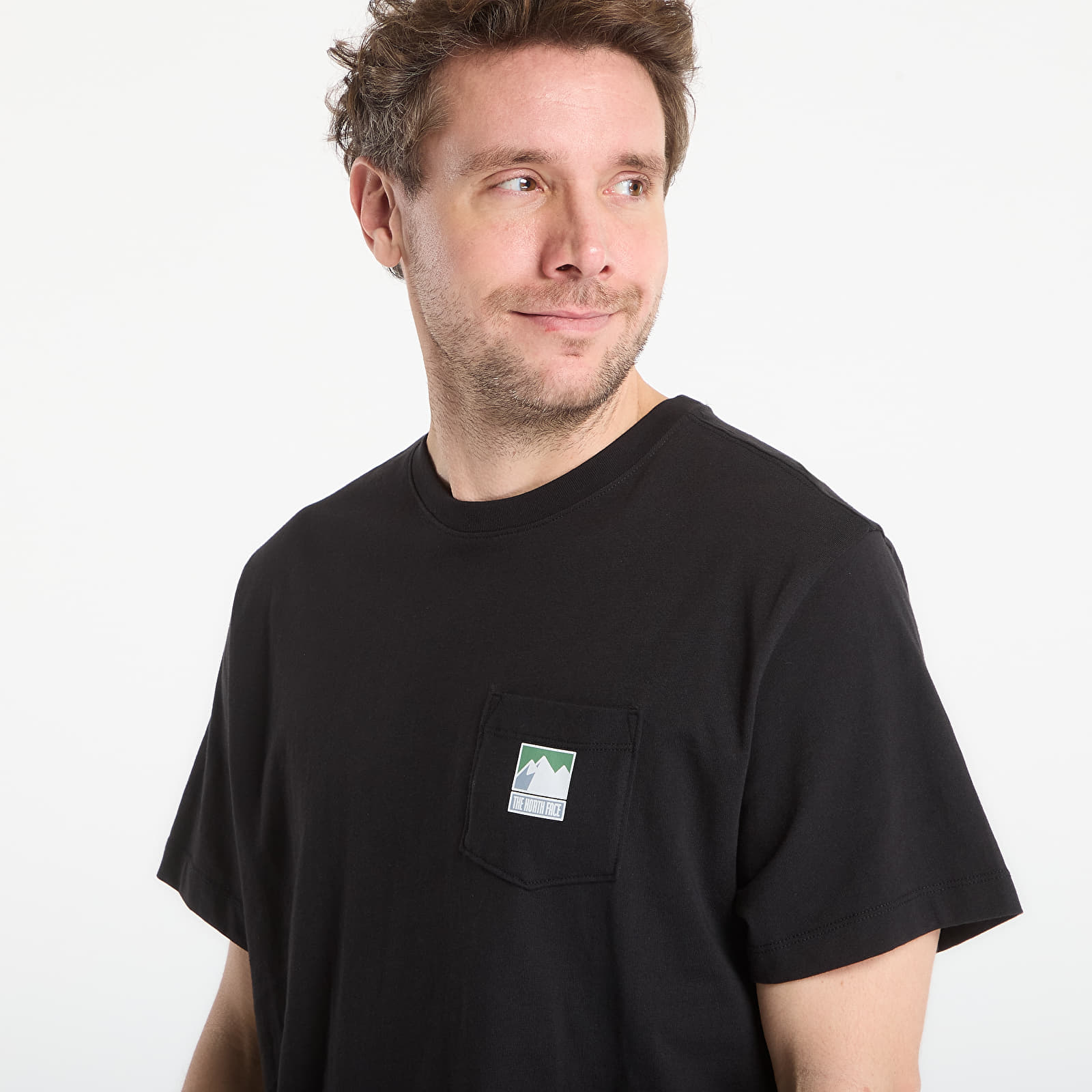 T-skjorter for menn The North Face Mountain Logo Relaxed Short Sleeve Tee-Graphic TNF Black