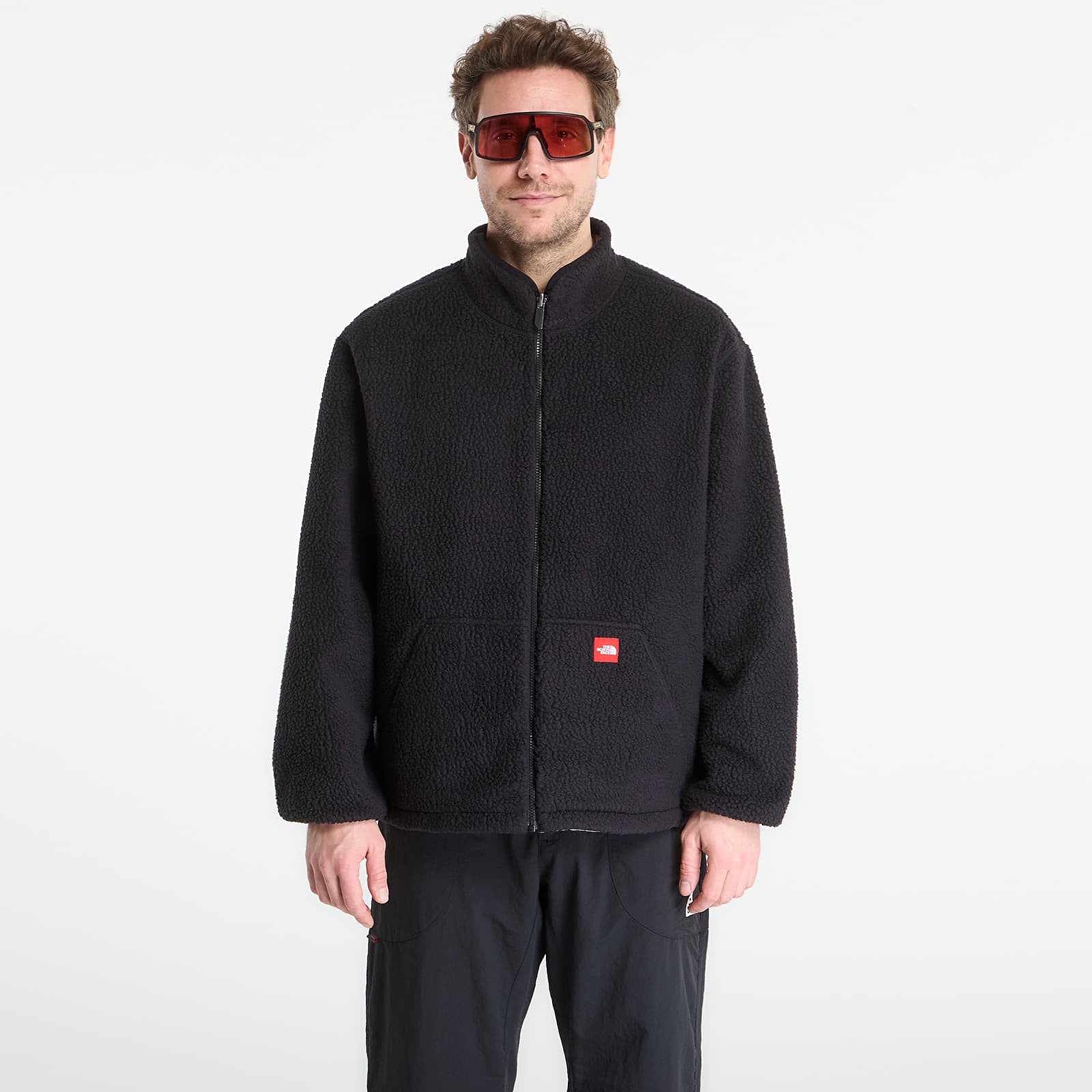 Ανδρικά σακάκια The North Face Redbox Reversible Fleece Jacket Mushroom Grey/ TNF Black
