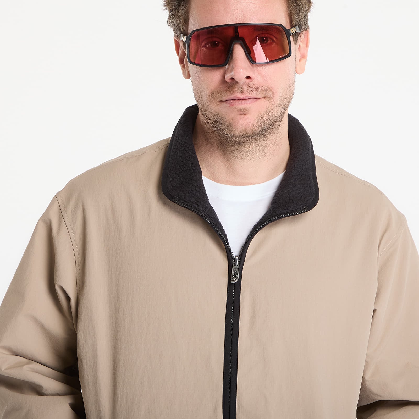 Ανδρικά σακάκια The North Face Redbox Reversible Fleece Jacket Mushroom Grey/ TNF Black