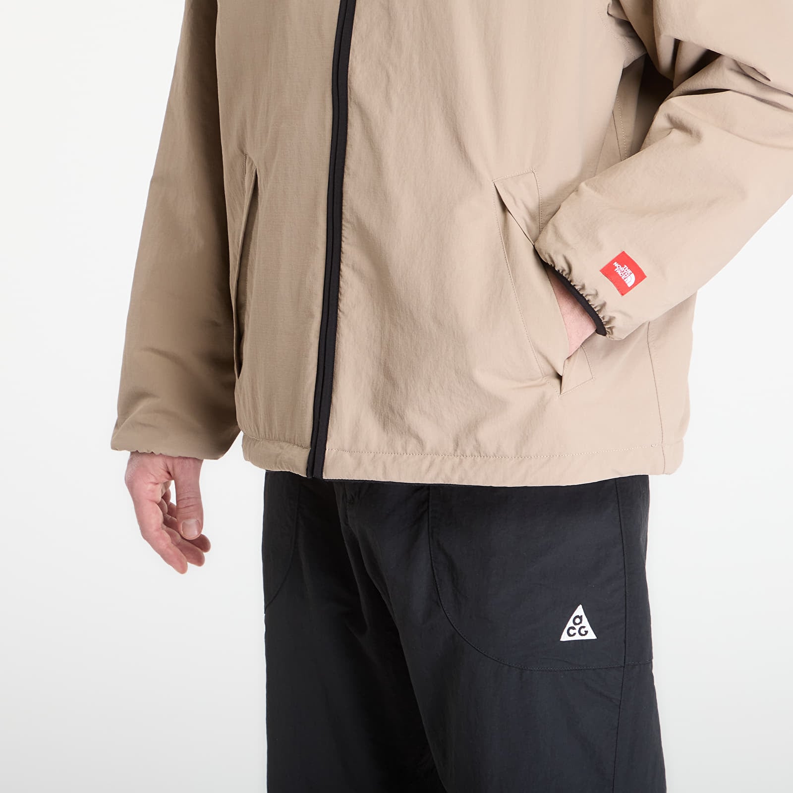 Ανδρικά σακάκια The North Face Redbox Reversible Fleece Jacket Mushroom Grey/ TNF Black