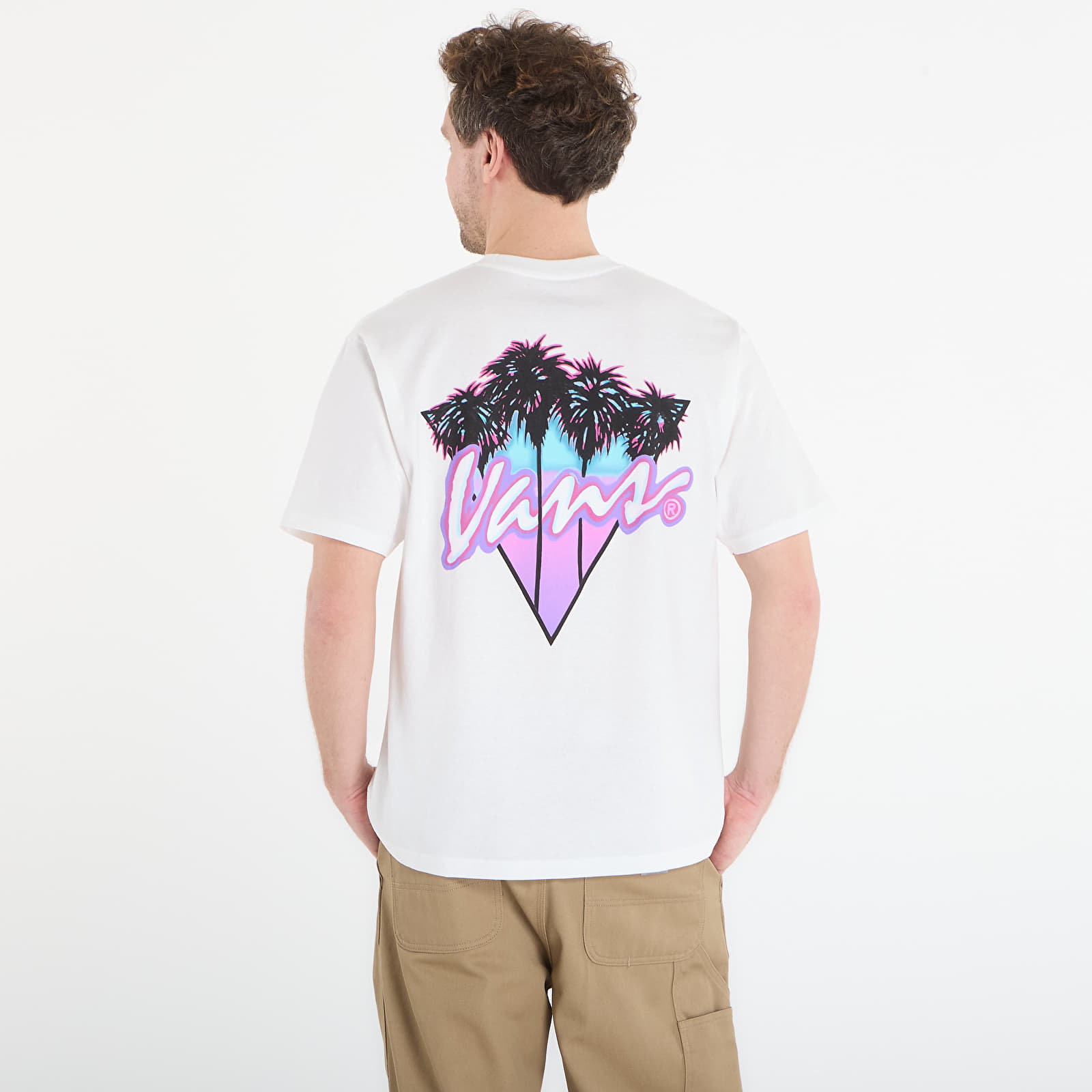 Meeste T-särgid Vans Palm Drive SS Tee White