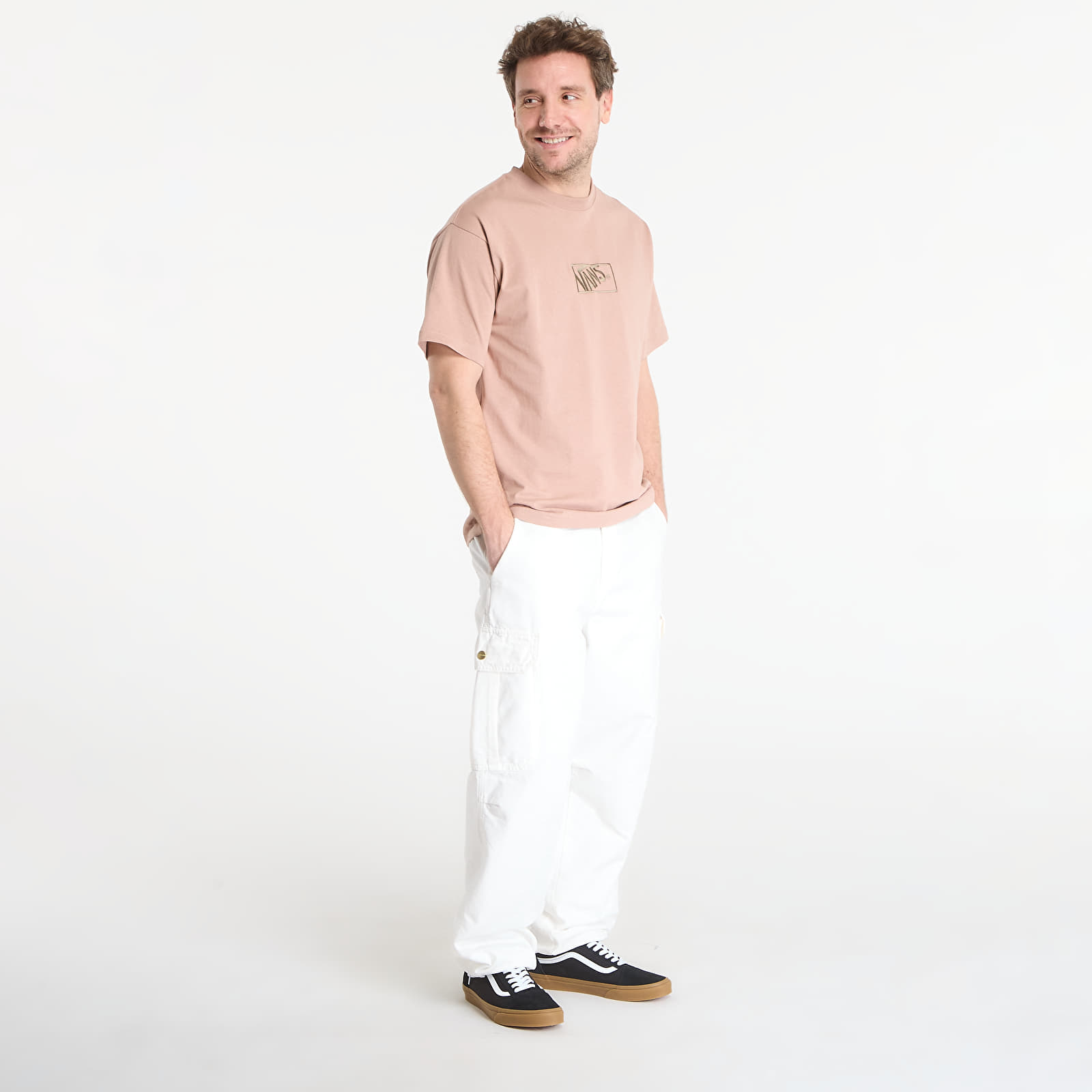 Männer T-Shirts Vans Blocked Box Loose SS T-Shirt Warm Taupe