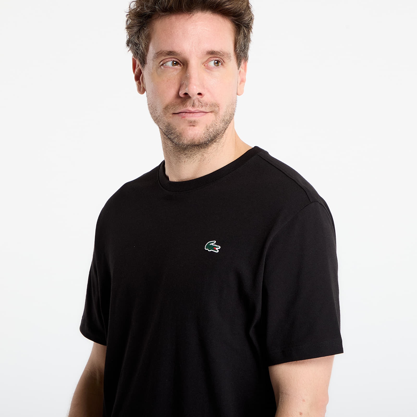 Ανδρικά μπλουζάκια LACOSTE Tee-Shirt Black/ Lamb'S Lettuce