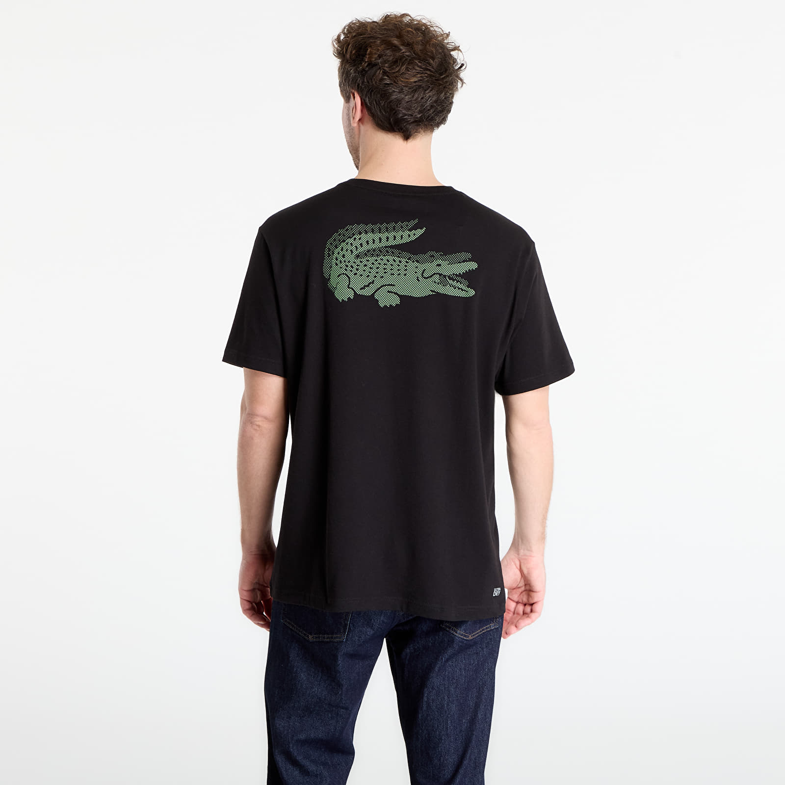 Ανδρικά μπλουζάκια LACOSTE Tee-Shirt Black/ Lamb'S Lettuce