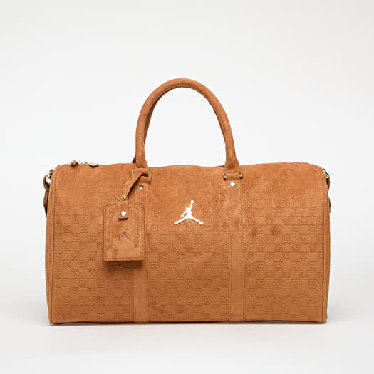 Jordan Jam Suede Monogram Duffle Cognac