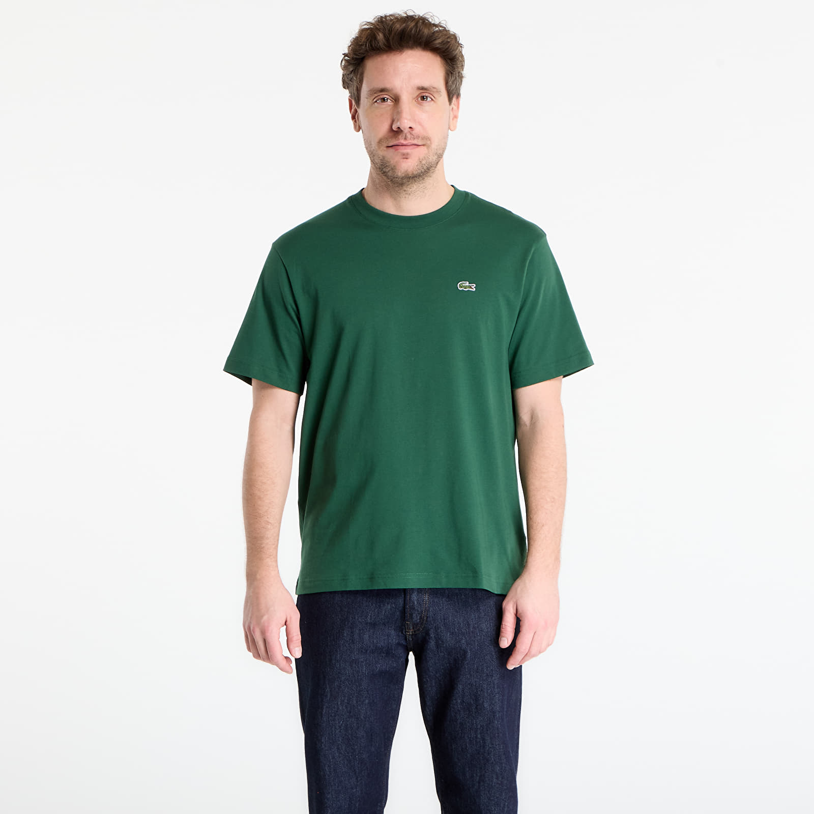 Ανδρικά μπλουζάκια LACOSTE Tee-Shirt Green
