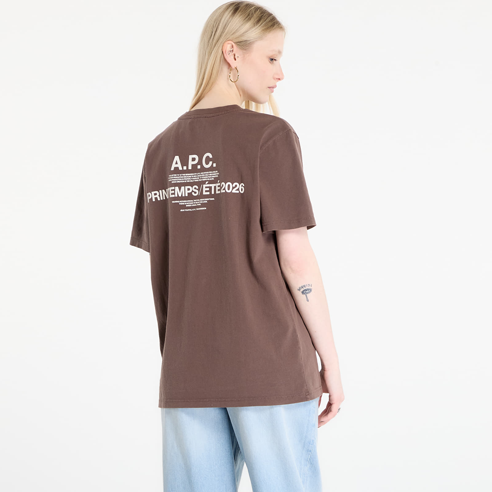 T-paidat A.P.C. Printemps 26 T-Shirt UNISEX Chestnut Brown