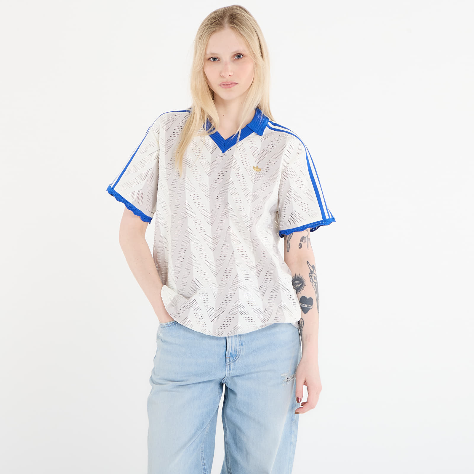 Тениска adidas Ss Polo T Off White/ Chalk Pearl M