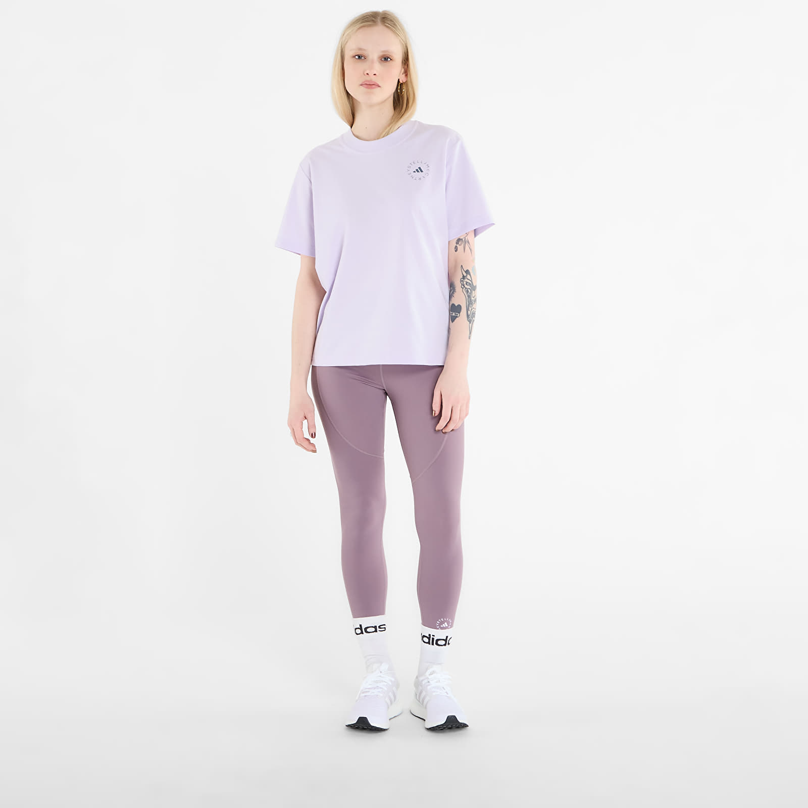 Tričká adidas x Stella McCartney Regl Tee Purple Tint