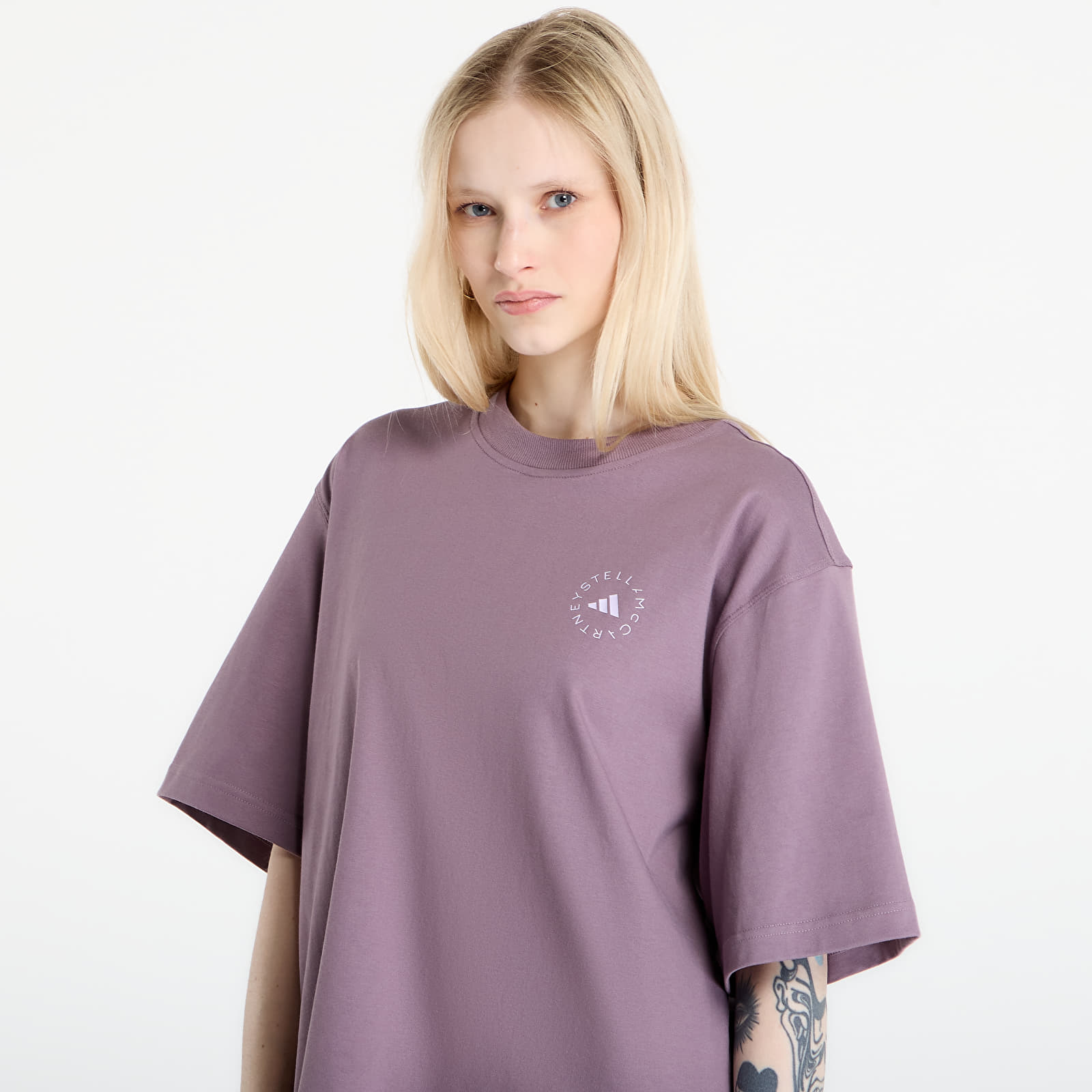Dames T-shirts adidas x Stella Mccartney Loose T-Shirt Legacy Purple