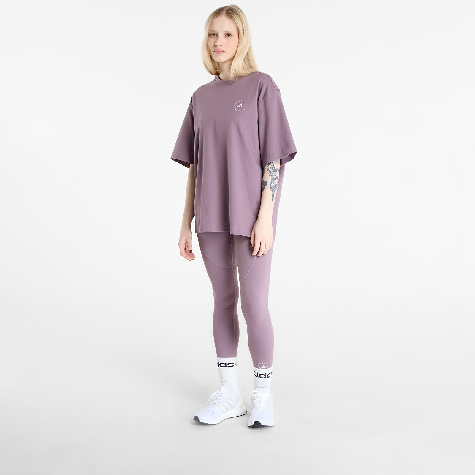 Dames T-shirts adidas x Stella Mccartney Loose T-Shirt Legacy Purple