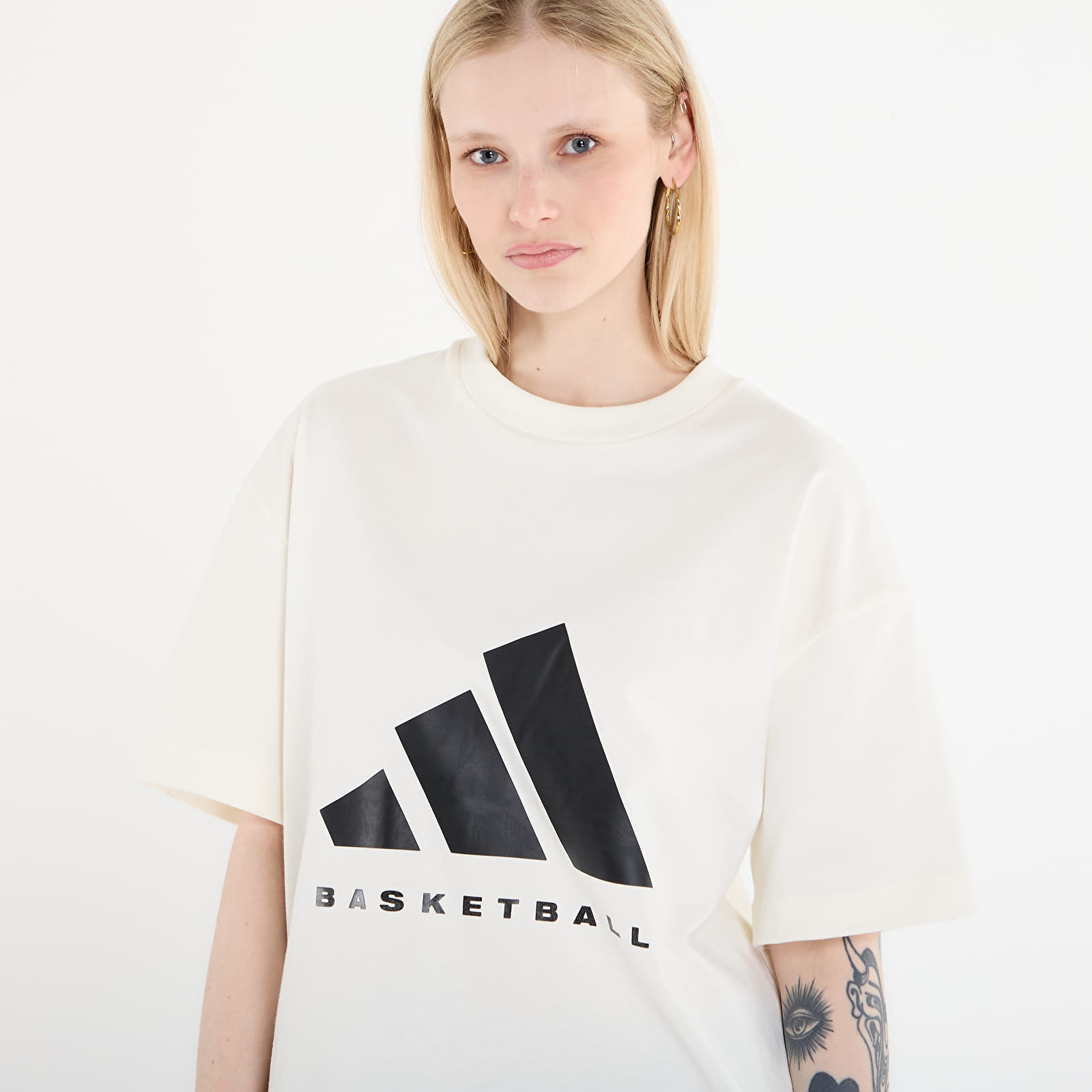 T-shirts adidas Adidas Ss Tee Off White/ Black
