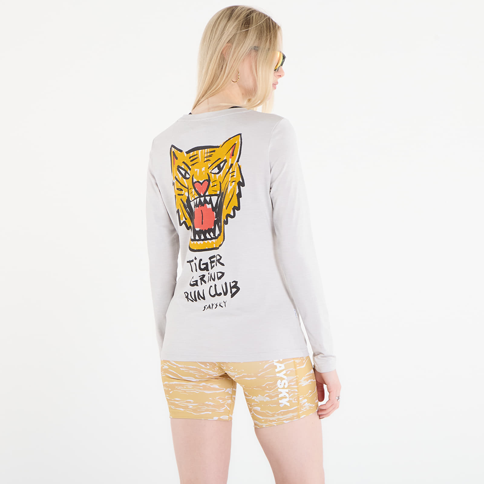 T-skjorter for kvinner SAYSKY W Tiger Pace Long Sleeve Grey