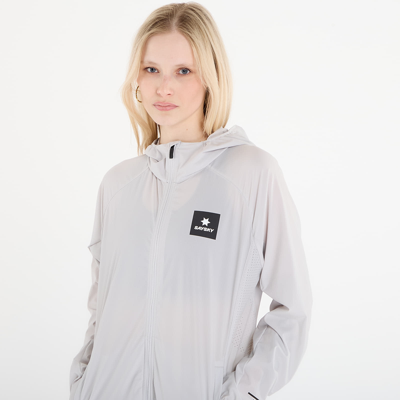 Kurtki damskie SAYSKY W Clean Pace Flex Hooded Jacket Grey