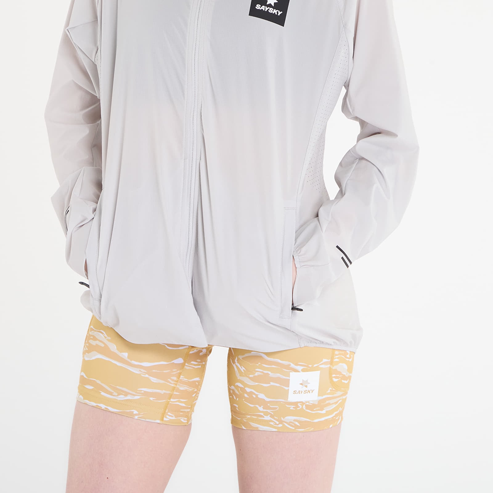 Kurtki damskie SAYSKY W Clean Pace Flex Hooded Jacket Grey