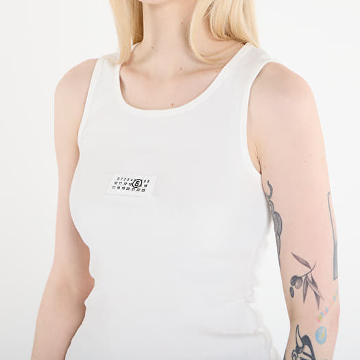 MM6 Tank Top Off White | Footshop