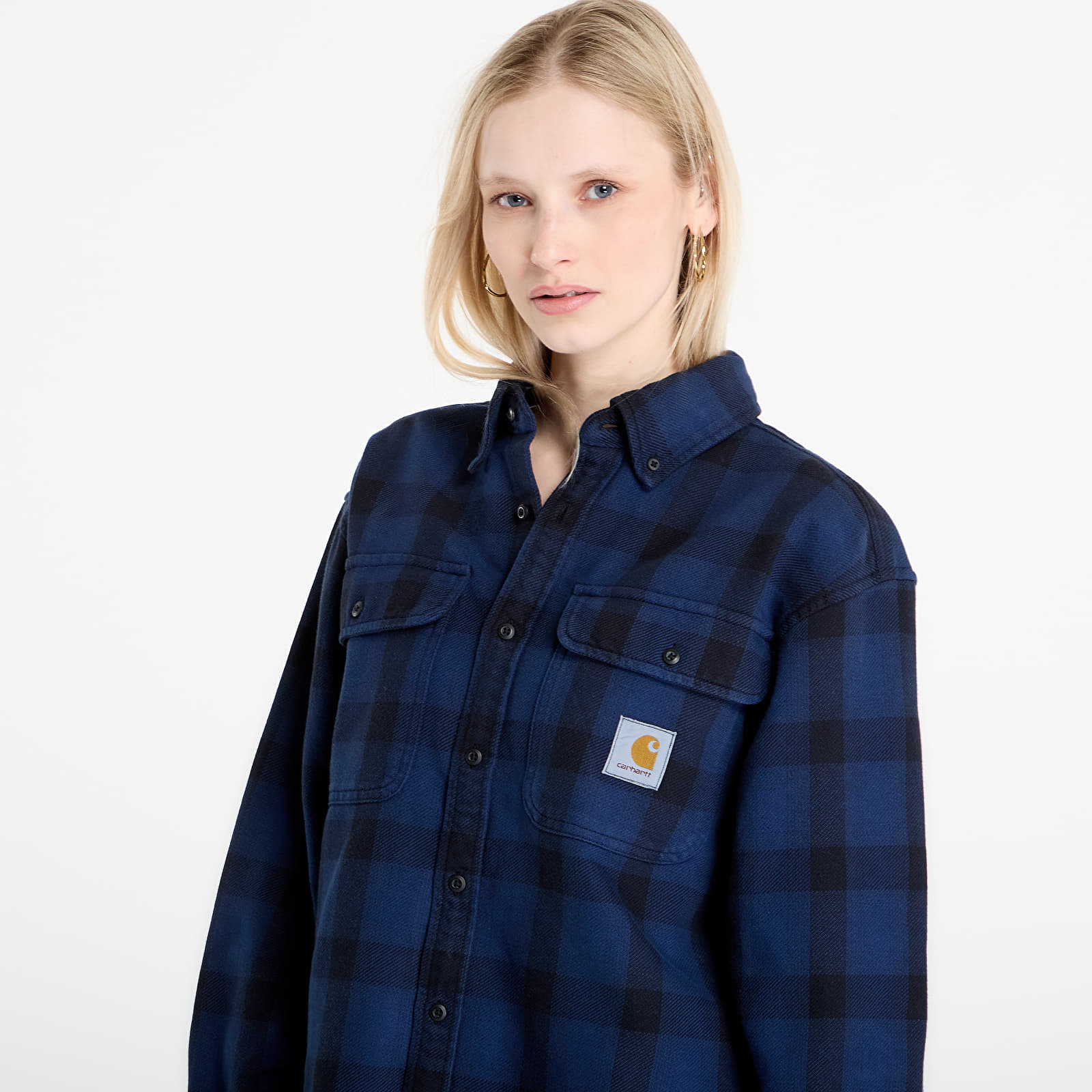 Srajce Carhartt WIP L/S Edmands Shirt UNISEX Edmands Check/ Natural/ Jupiter