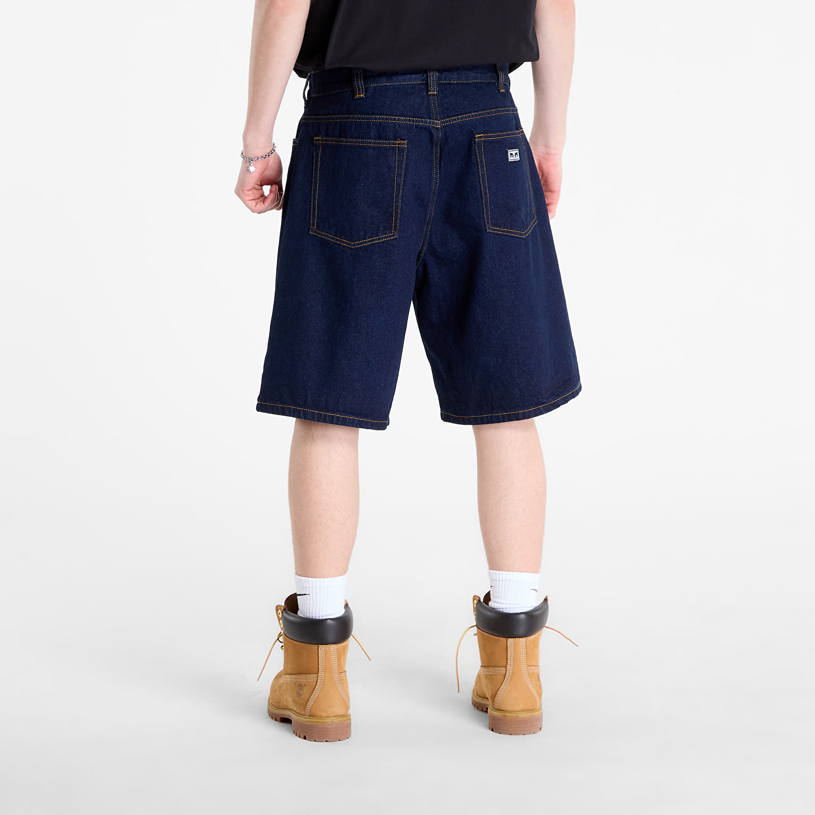 Pantaloncini OBEY Bigwig Baggy Denim Short Rinse Indigo