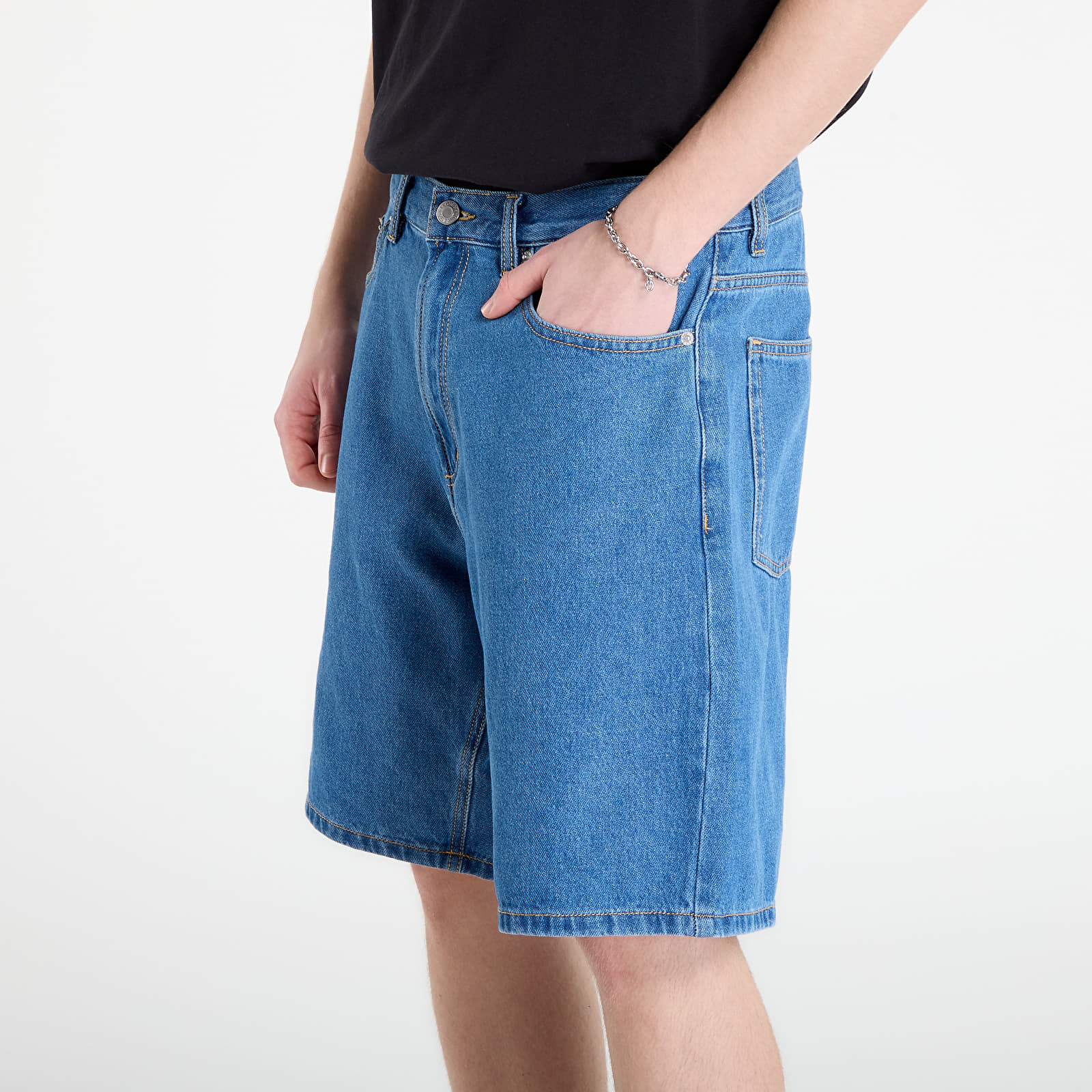 Shorts OBEY Emerson Denim Short Salty Blue Stone Wash