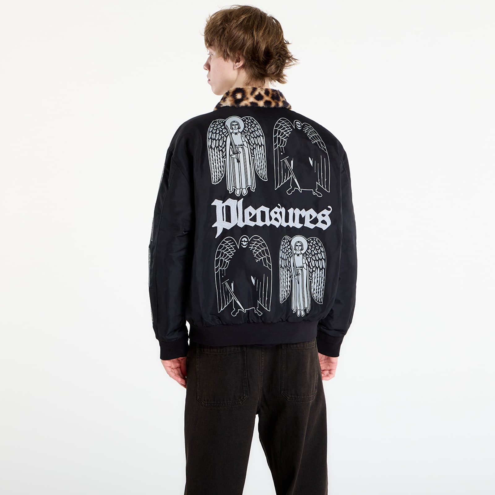 Giacche PLEASURES Angel Demon Flight Jacket Black