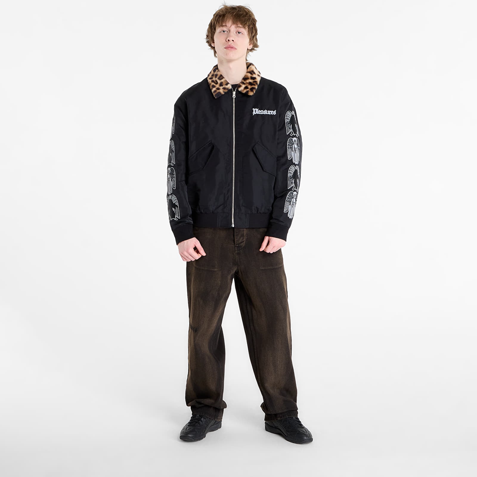Giacche PLEASURES Angel Demon Flight Jacket Black
