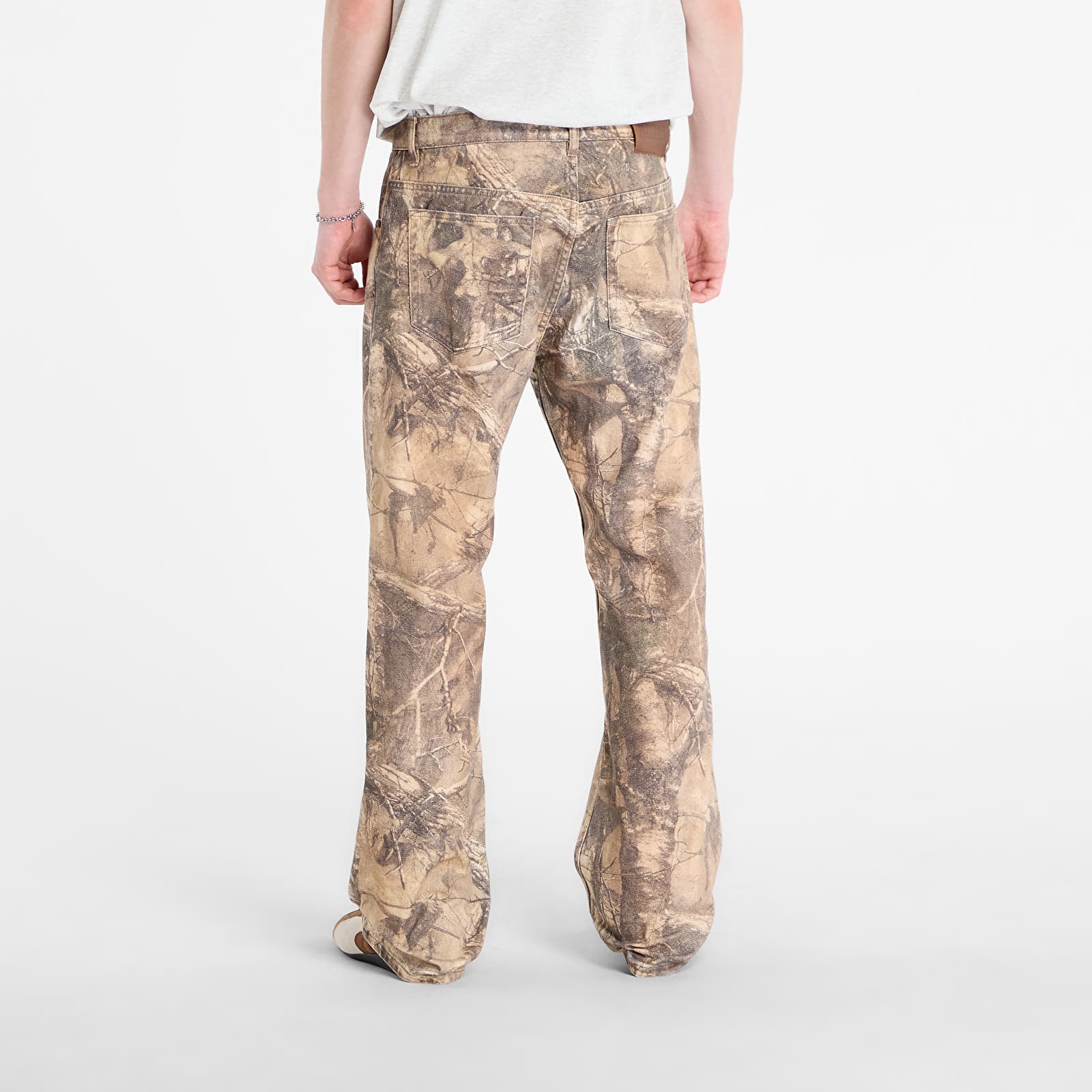Jeans PLEASURES Hendrix Flare Jeans Brown Tree