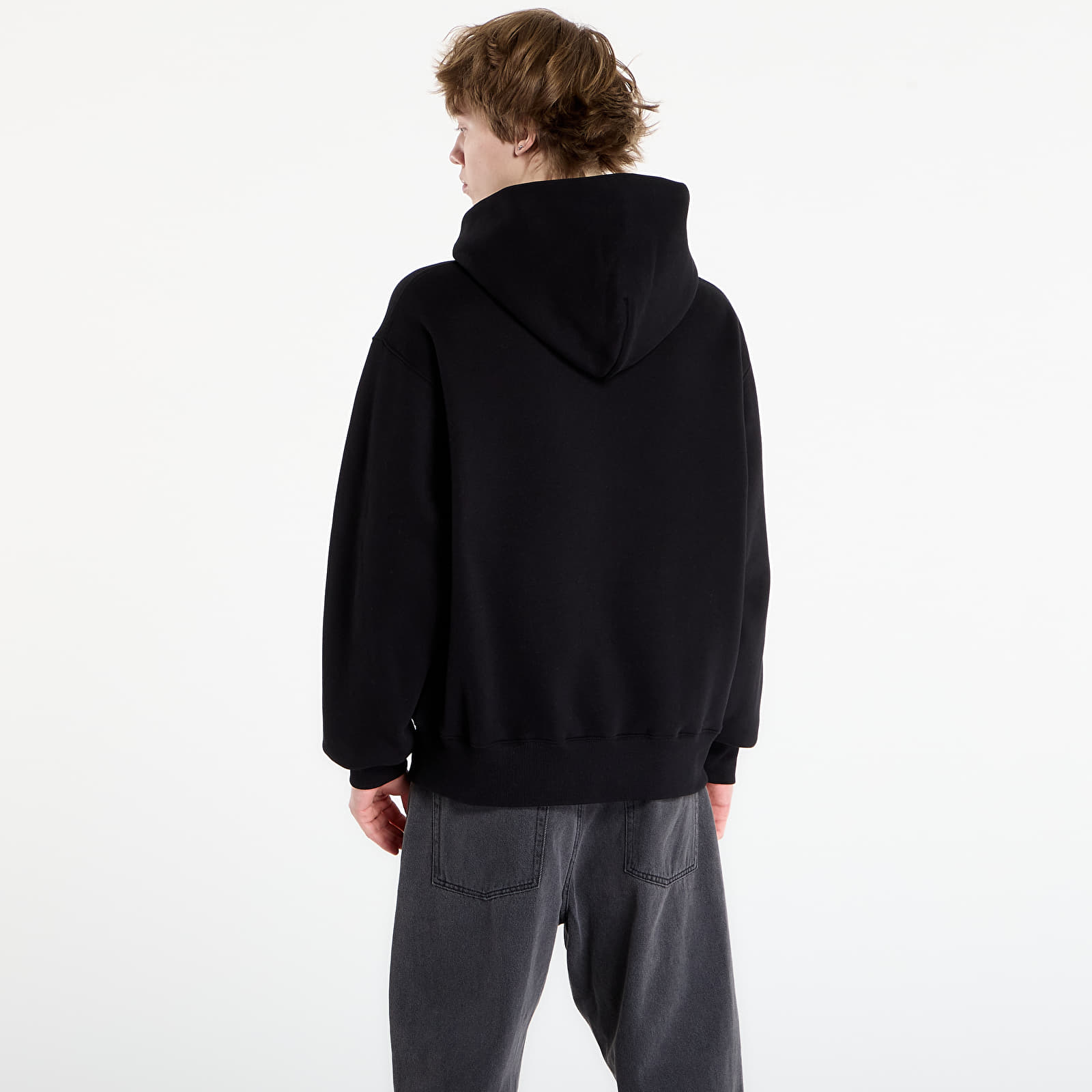Mikiny PLEASURES Impact Zip Hoodie Black