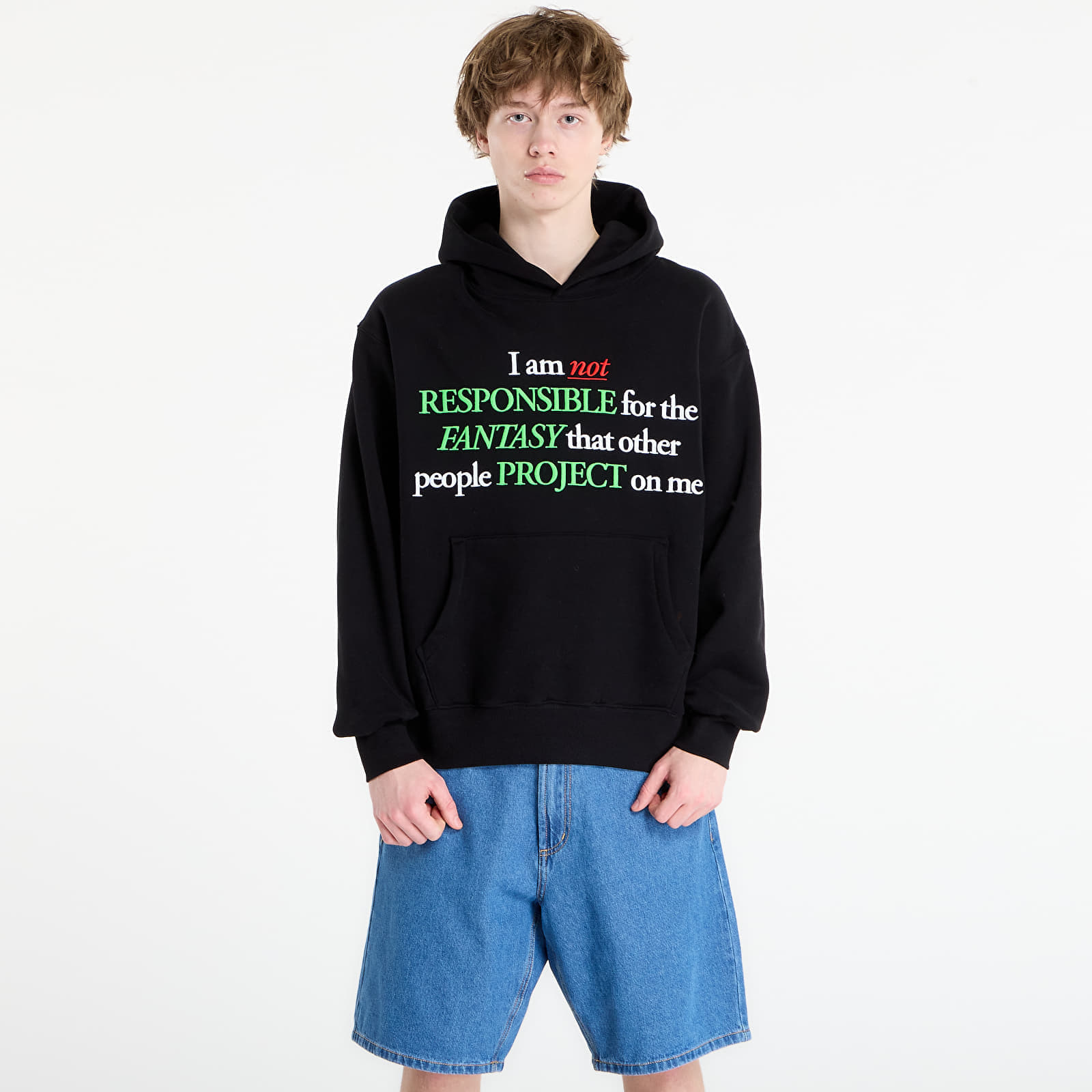 Суитшърт PLEASURES Responsible Hoodie Black XL