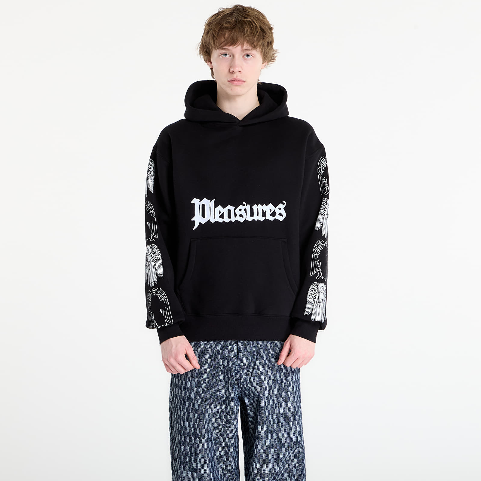Sweatshirt PLEASURES Angel Demon Hoodie Black XXL