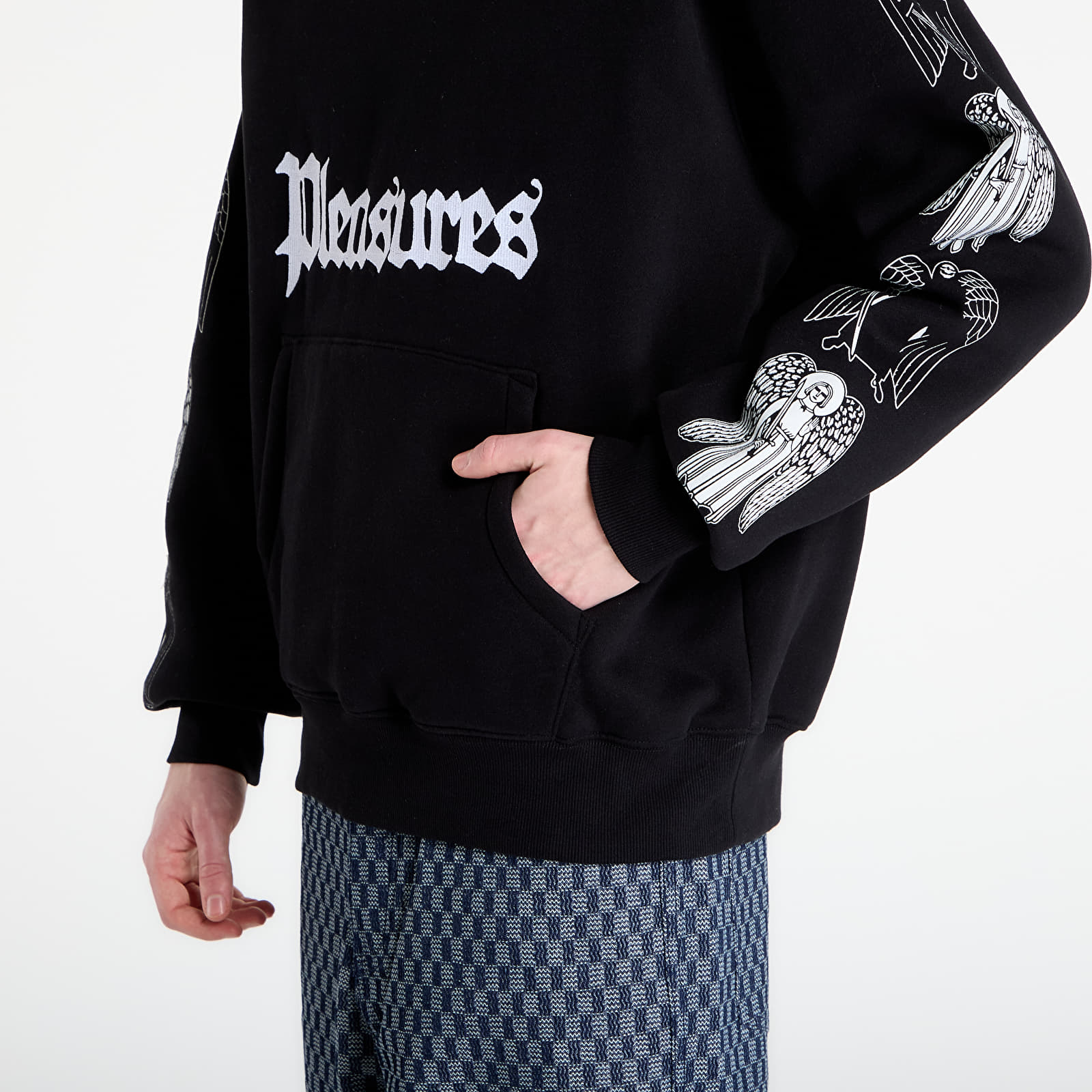 Hoodies och sweatshirts PLEASURES Angel Demon Hoodie Black