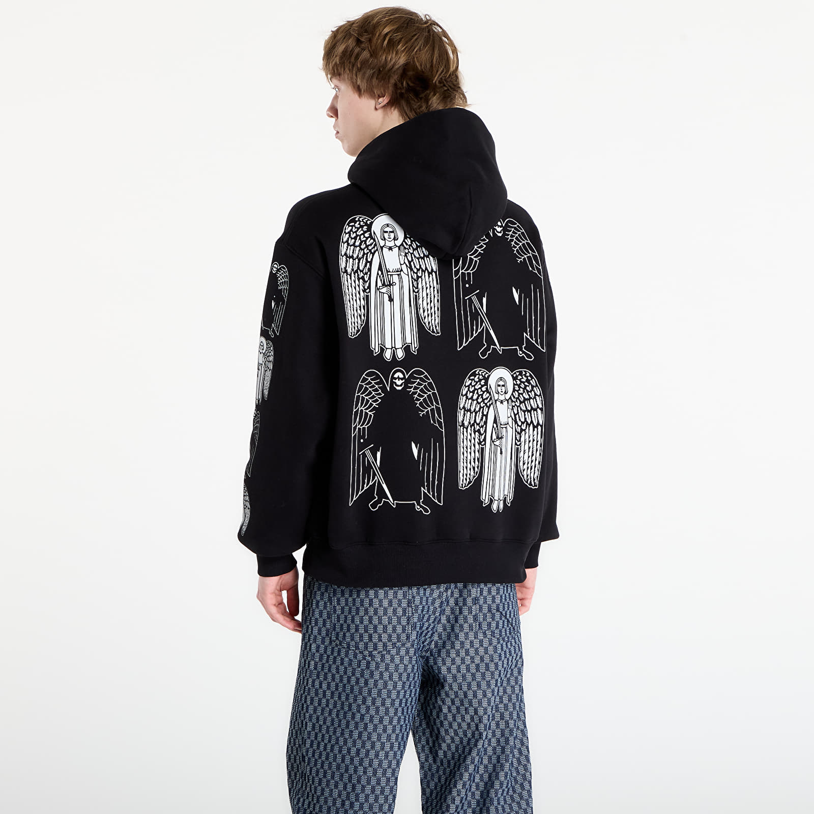 Hoodies och sweatshirts PLEASURES Angel Demon Hoodie Black