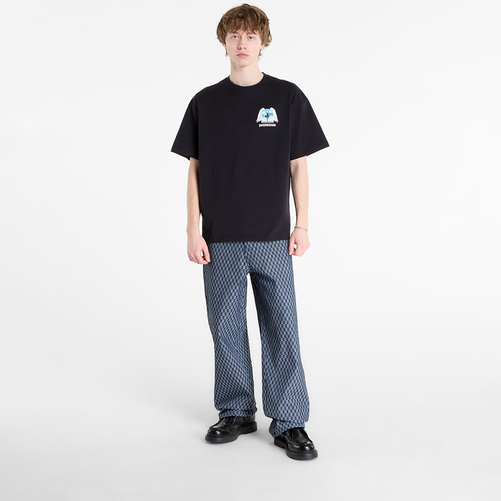 T-skjorter PLEASURES Angel Place T-Shirt Black