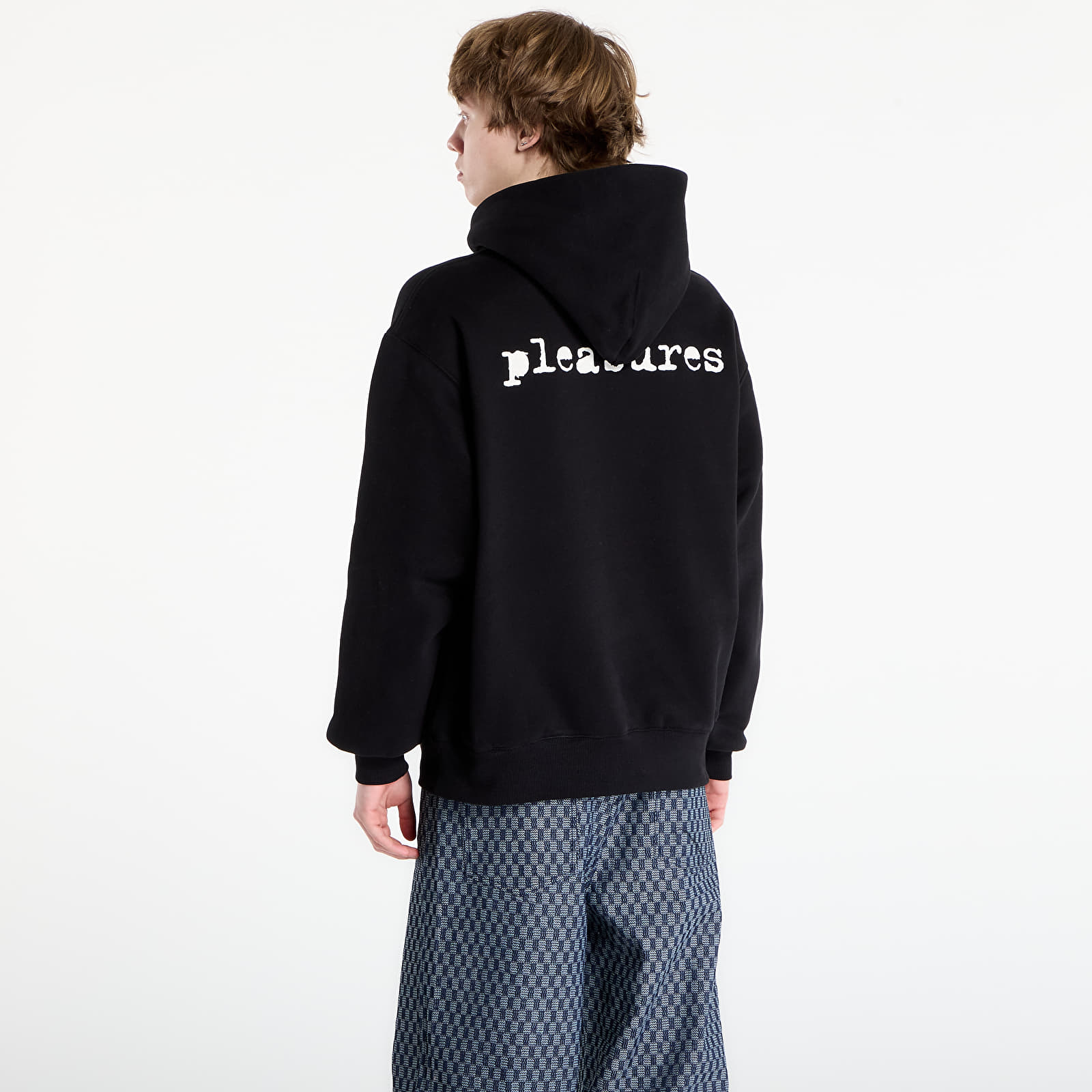 Mikiny PLEASURES Slip Hoodie Black