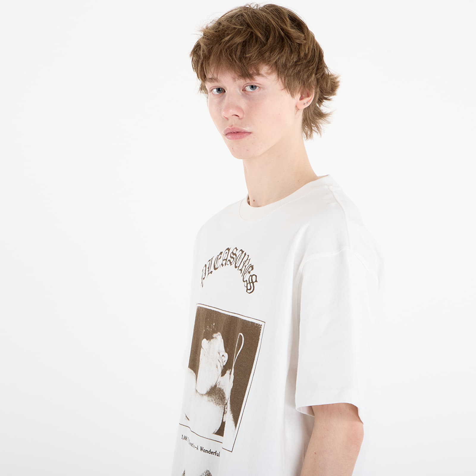 T-shirts PLEASURES Elevation Heavyweight Shirt White