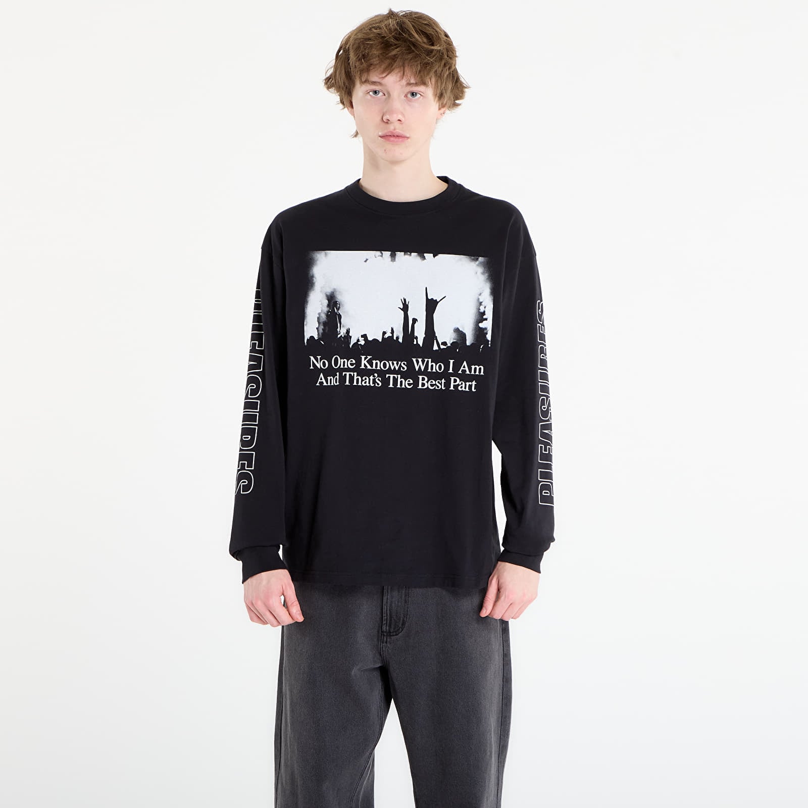 T-shirts PLEASURES Incognito Long Sleeve Black
