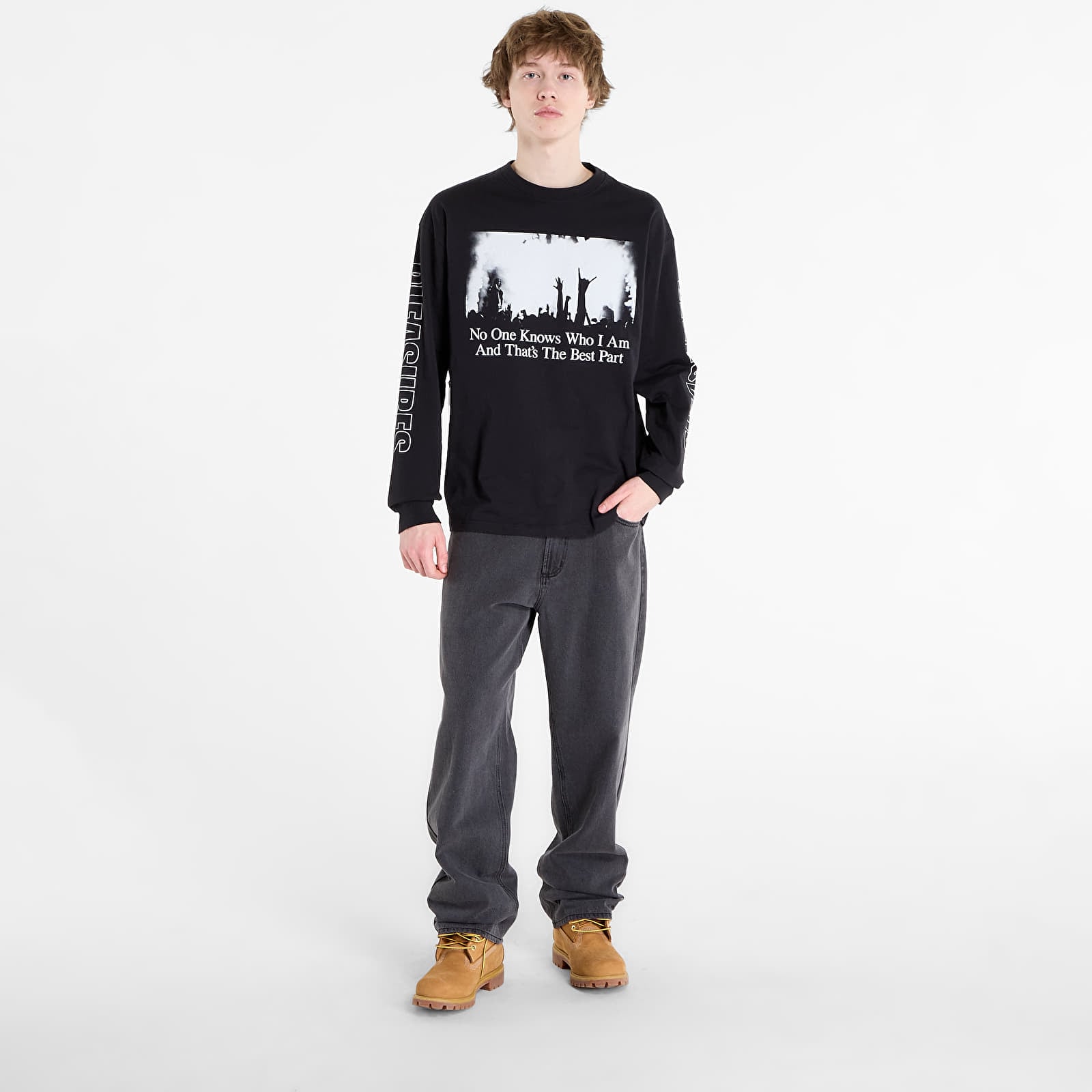 T-shirts PLEASURES Incognito Long Sleeve Black