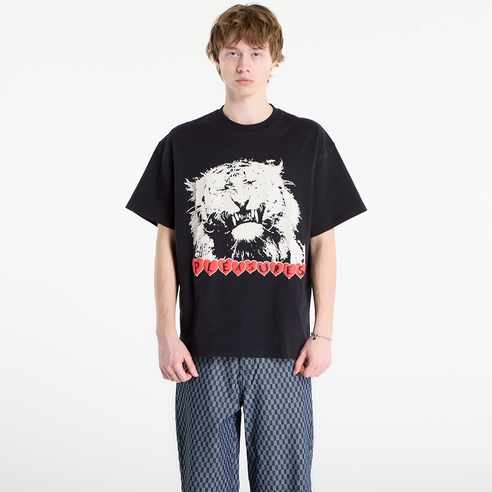 T-Shirts PLEASURES Grin T-Shirt Black