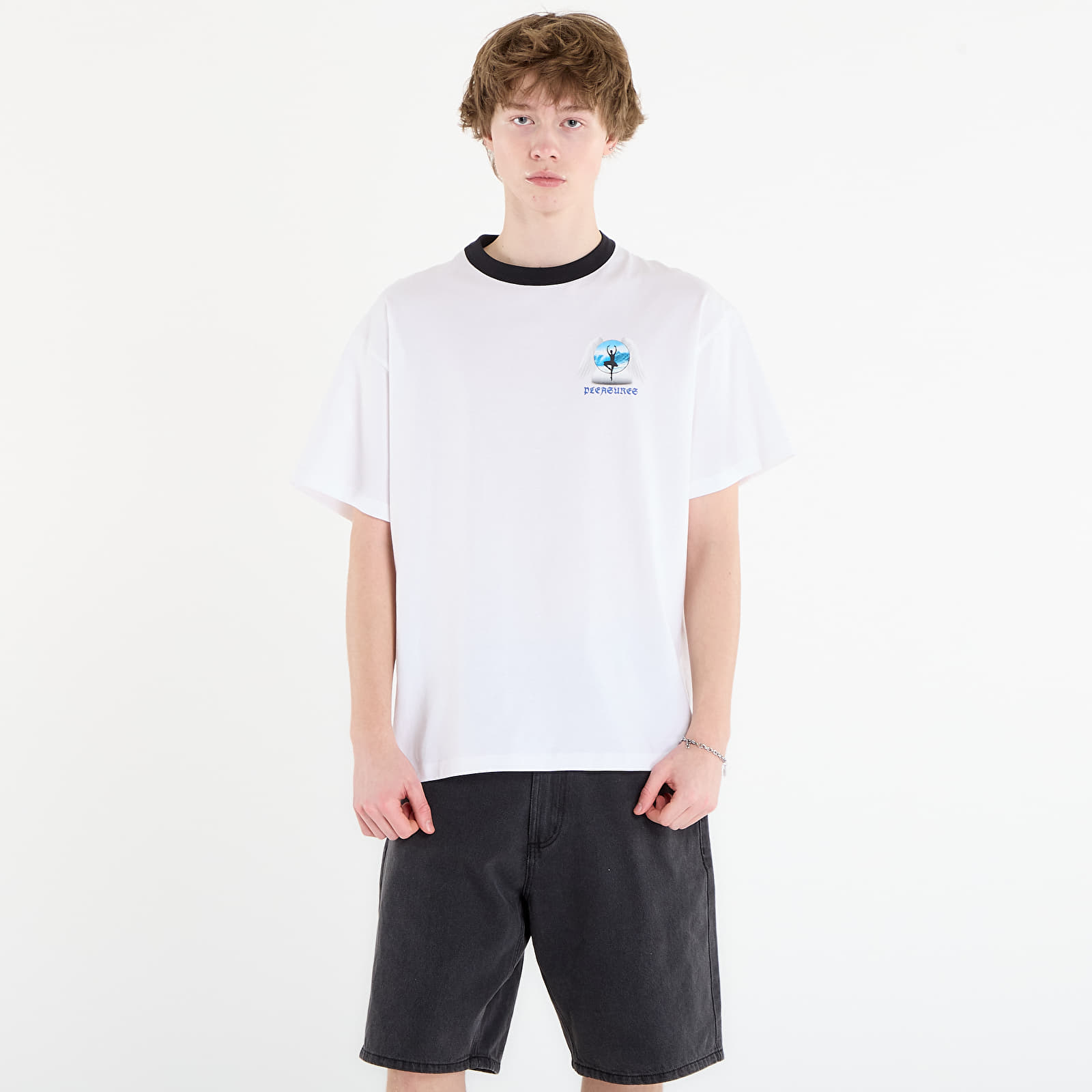Тениски PLEASURES Angel Place Ringer T-Shirt White