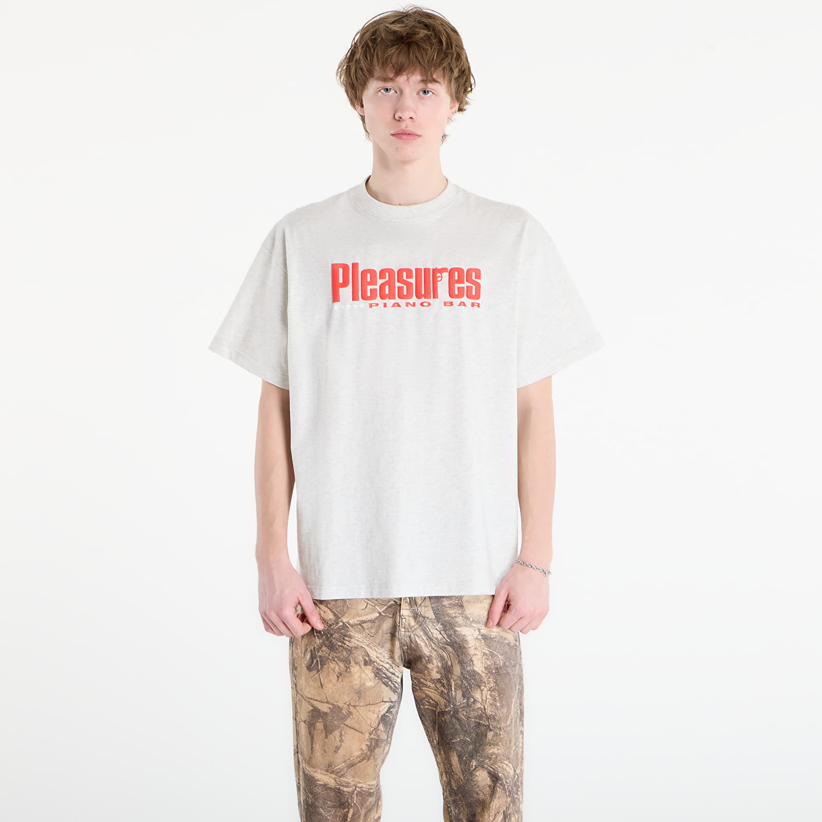 Тениска PLEASURES Piano Bar T-Shirt Heather L