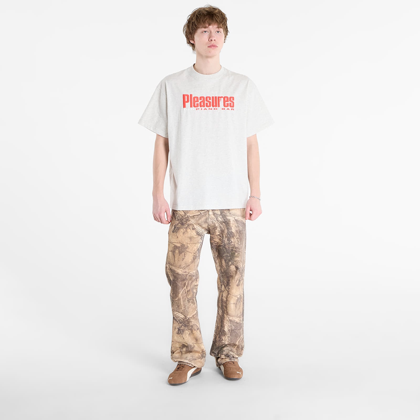 T-Shirts PLEASURES Piano Bar T-Shirt Heather