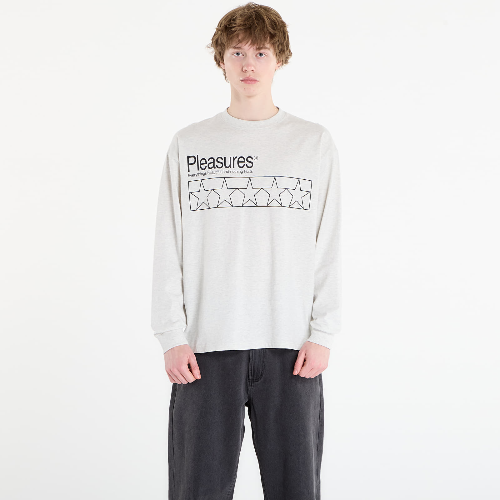 Тениска PLEASURES Supplements Long Sleeve Heather M