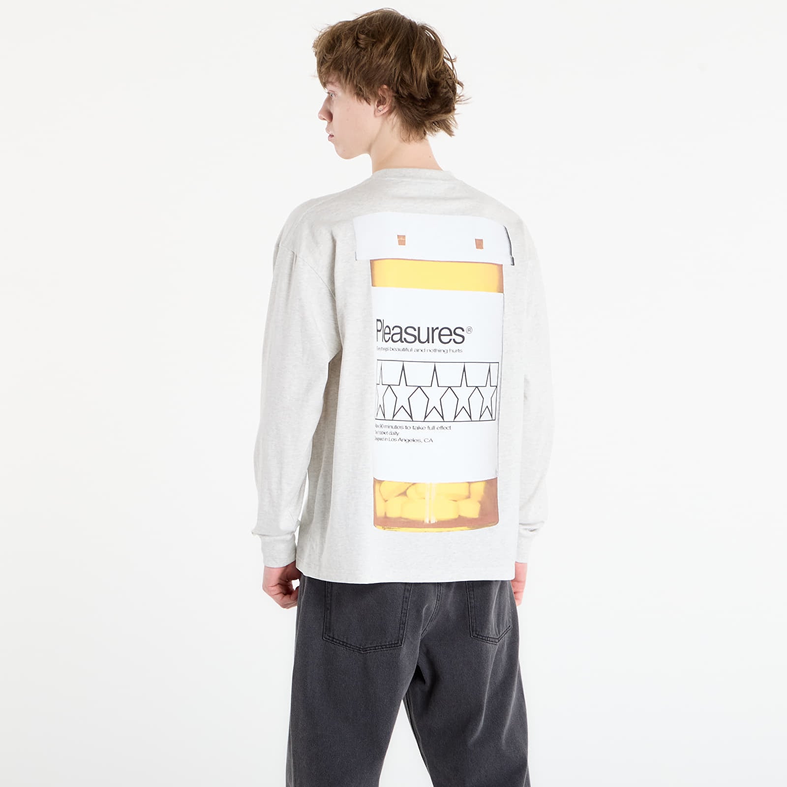 T-shirts PLEASURES Supplements Long Sleeve Heather