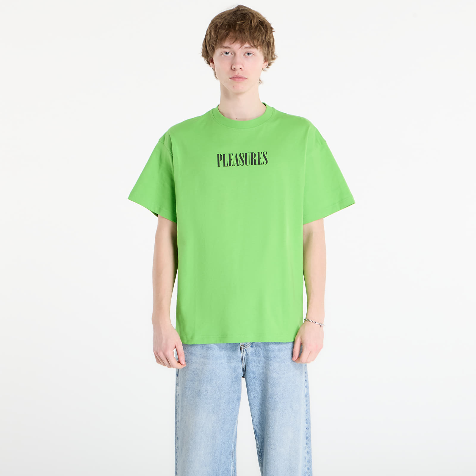 T-shirts PLEASURES Exhibition T-Shirt Lime